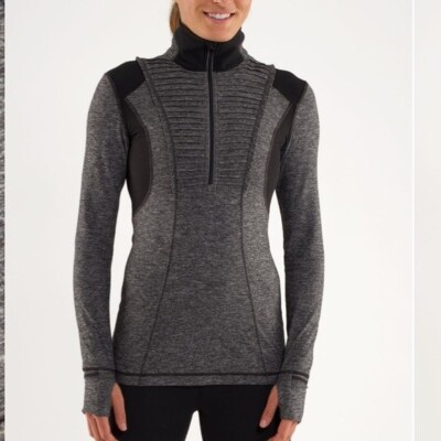 Lululemon Run: Your Heart Out Pullover (First Release)Heathered Black 6