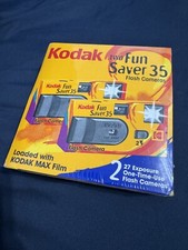 NEW Kodak Two Fun Saver 35 Flash Cameras SEALED IN BOX
