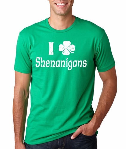 I Clover Shenanigans T-shirt Funny St 
