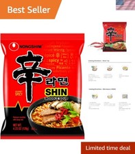 Authentic Shin Ramyun Noodle Soup 4.2 Oz Pouches - 16 Pack for Flavor Lovers