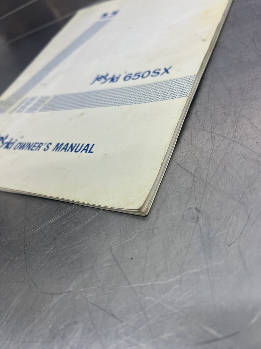 ORIGINAL KAWASAKI JET SKI OWNERS MANUAL 650SX 99920-1495-01 JS650