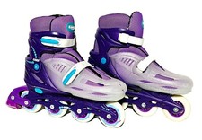 Crazy 148 Kids Inline Adjustable Skates Purple - Size 6-8M 7-9L - Rollerblades