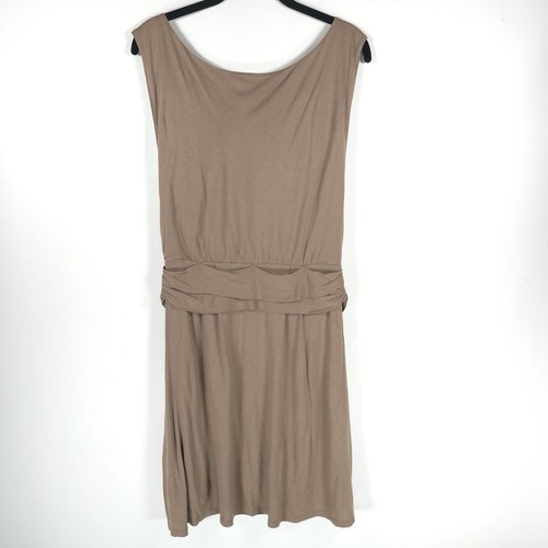 NWT alice+olivia BASE Open Back Drape Neck Jersey Sleeveless Rayon Dress MEDIUM - Picture 3 of 17