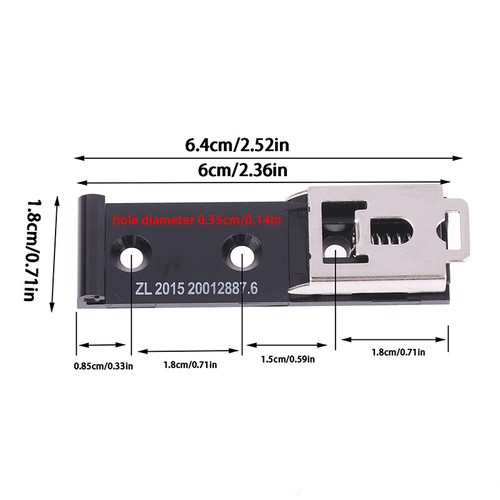 1Pcs 35MM U Shaped DIN Rail Holder Rail Buckle Rail Fixed Clamp Fasten Clip _yi - Afbeelding 2 van 10