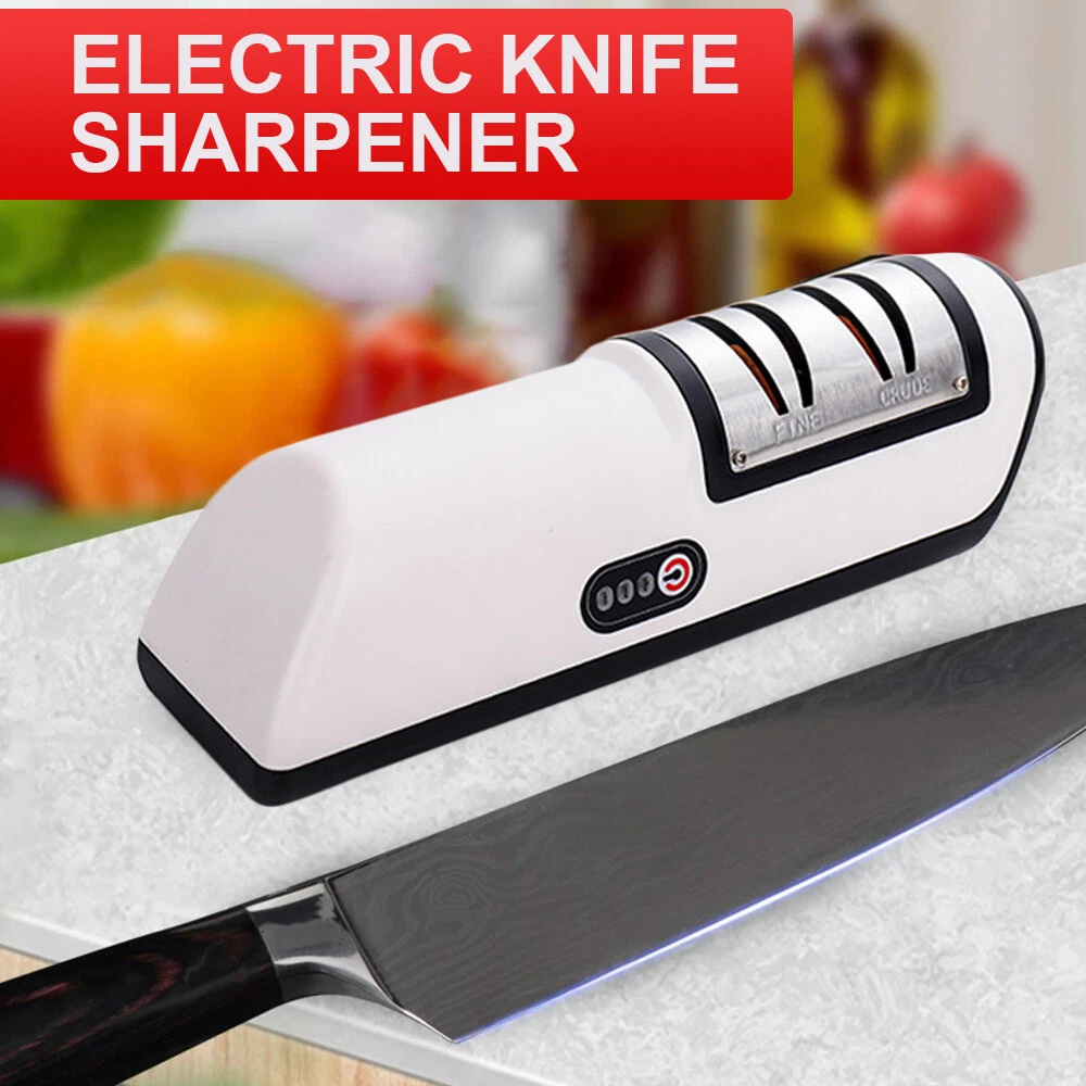 Electric Knife Sharpener 2-Stage Kitchen Sharpening Stone Grinder Knives  Tool