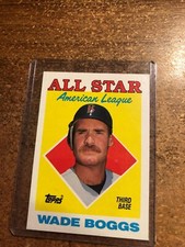 1988 Topps Baseball # 388 AL All Star Wade Boggs 3rd Base