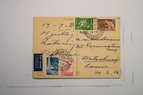 Helsinki, Finland, during the 1952 Summer Olympics