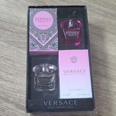 Versace Bright Crystal & Bright Crystal Absolu  Mini Gift Set 2x5ml