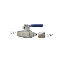 "Absperrventil Kugelhahn Absperrhahn 1/4\"AG X 1/4\" Schlauch Osmose Wasserspender"