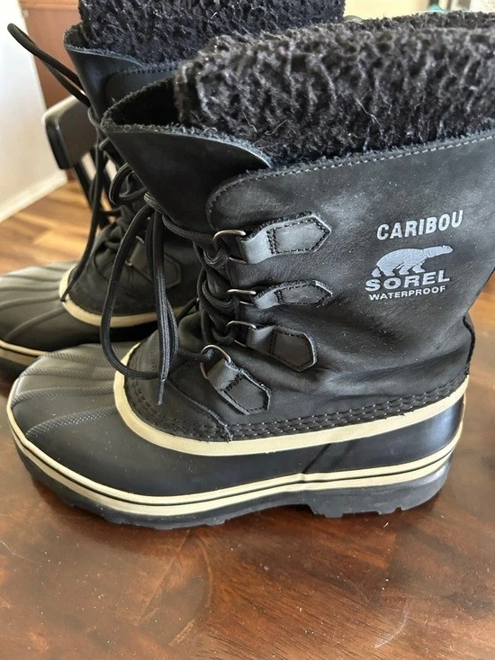 SOREL Men's Caribou Waterproof Boot NM1000-016 Black/Dark Stone Size 9 Winter
Opens in a new window