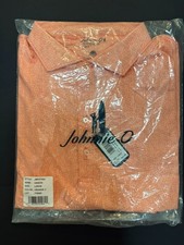 Johnnie O Performance Men's Golf Polo Hinson Maze Orange Large / L NWT