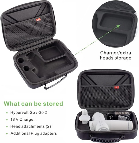 Coque pour Hypervolt GO 2/Hypervolt GO, Imperméable Résistant aux Chocs Transport... - Photo 4/7