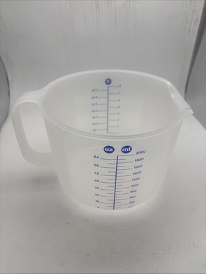 Tupperware 8 Cup Pitcher Batter Bowl Blue Mix N Store 1629E NO LID 64 oz USA