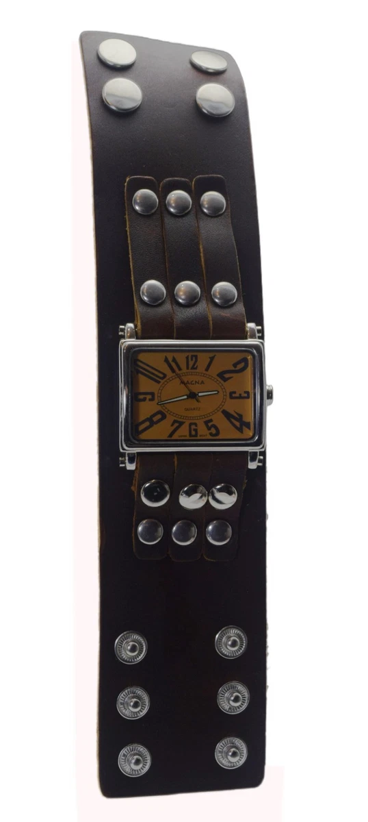 Polsiera Bracciale In Pelle Con Fibbie Di LeatherD Su Etsy - Foto 2