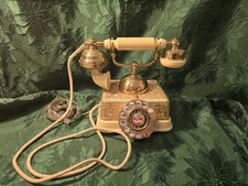 Vintage French Continental Looking Rotary Phone Cool Fun Great Decor Piece