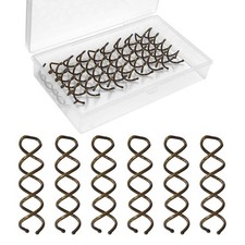 Spiral Bobby Pins Brown with Storage Tin, 20 Pcs Spin Pins for Hair 2 Inch , Pr