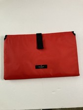 Kate Spade NY Baby Portable Diaper Changing Pad Red Black Trim Padded Foldable