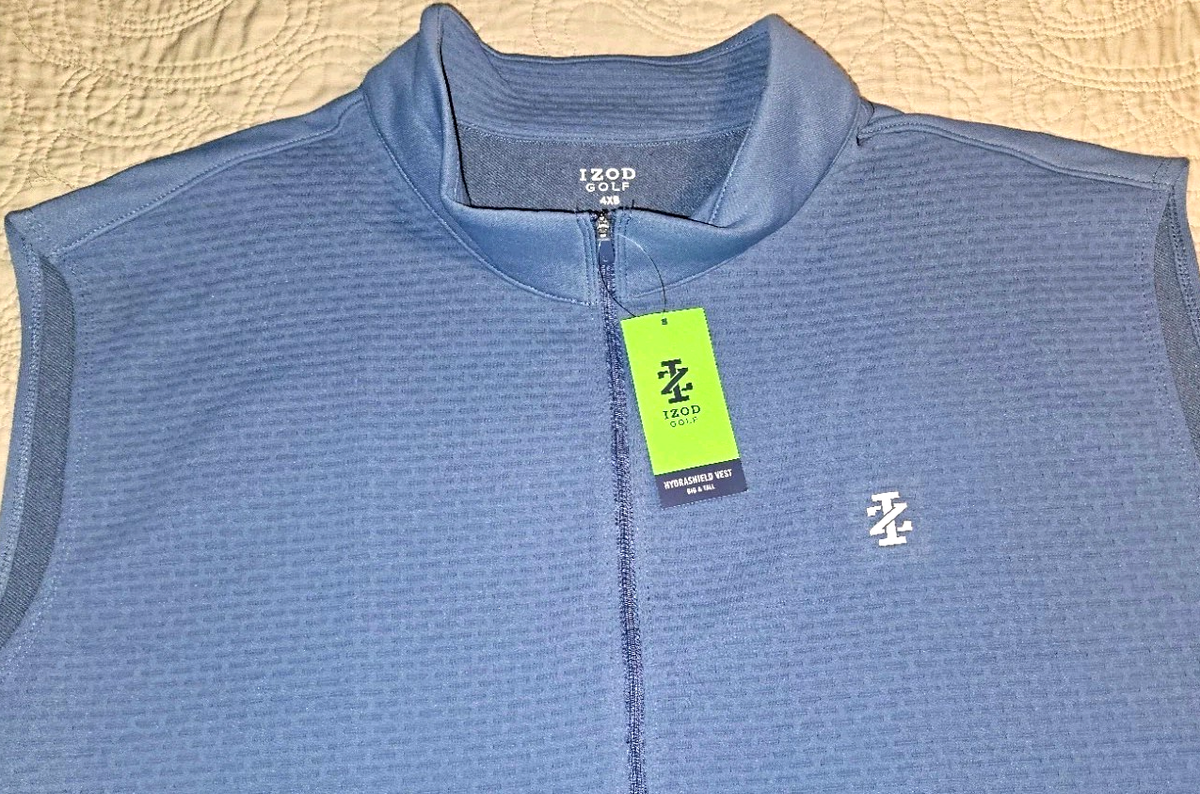 NEW IZOD, MENS BIG&TALL SIZE 4X-BIG, HYDRA💧SHIELD☀️UPF GOLF - Main Image