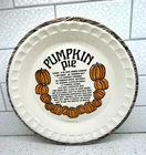 Lovely Vintage Royal China Pumpkin Pie Plate - Jeanette Glass Co. Pie Pan
