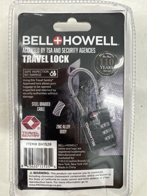 🆕 Bell + Howell TSA Approved Travel Locks 3-Dial Combination