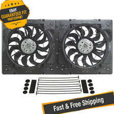 Derale 16934 High Output Dual 12 Electric Rad Fanplastic Shroud Kit