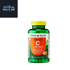 Spring Valley Vitamin C 500mg – 120 Fast Dissolve Tablets, Orange Flavor