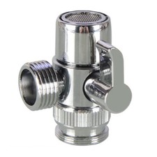 Brass Faucet Valve Diverter Adapter, Switch Faucet Aerator Adapter Sink Valve...
