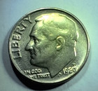 1980-P Roosevelt Dime 10C Philadelphia Business Strike Copper KM#195 — photo 1