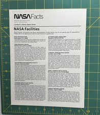 NASA Facts NASA Facilities Space Shuttle Era Original NASA Information Sheet