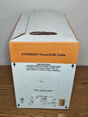 NEW! Commscope Systimax PowerSUM Cable Cat5e 2061 RED 1000 