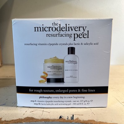 Philosophy Microdelivery Resurfacing Peel 2 Step Kit Large 8oz -Sealed Set