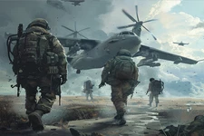 US MILITARY ARMY AIR FORCE SOLDIER STRETCHED CANVAS WALL ART READY TO HANG MC30