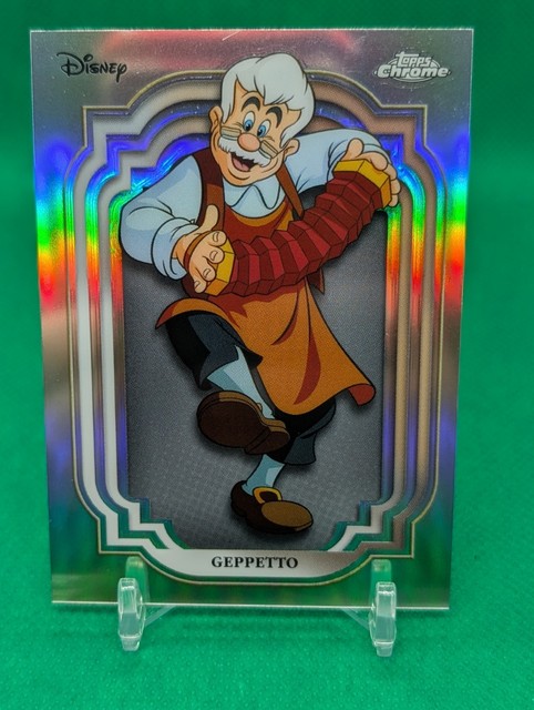 2024 Topps Chrome Disney #114 Geppetto Refractor Pinocchio