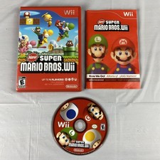 2009 New Super Mario Bros. Wii Nintendo Wii With Manual Tested Works