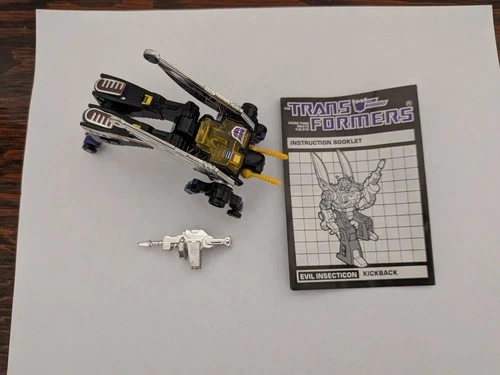 Transformers G1 Kickback Complete Action Figure Insecticon 1985 Hasbro