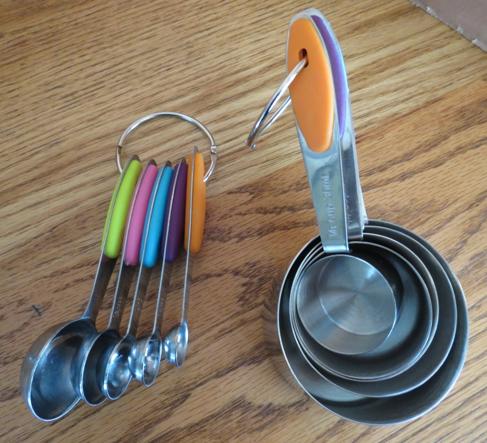 U-Taste 18/8 Stainless Steel Measuring Cups (5) & Measuring Spoons (5) Set
