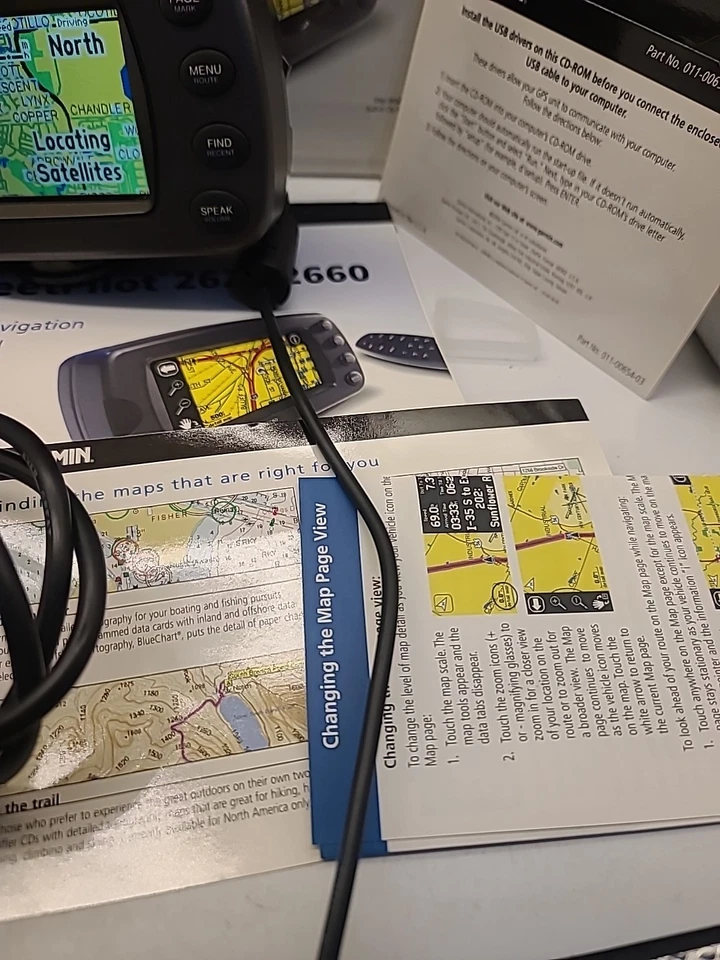 Garmin Street Pilot 2620 GPS Bundle w Accessories Cords Remote - Image 4 of 4