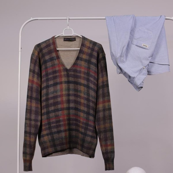 Men Etro Sweater Multicolor Cashmere 38 / M / 46