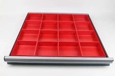 16 Schaller Red Tool box Organizers - 6 x 6 x 2 Inch Deep (actual depth 1-3/4)