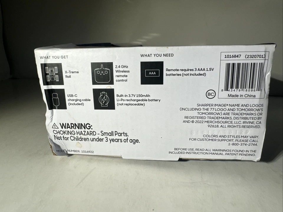 Sharper Image X-Treme Roll RC Car Blue Variant Rare Curved Cage 2022 Scarce New - Image 4 of 4