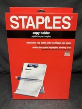 Soporte de papel/copia curvo grapas con clip ajustable para carta y papel de tamaño legal