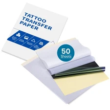 Transfer Paper 50 Sheets, Thermal Stencil Paper for Tattooing, A4 Size Tattoo...