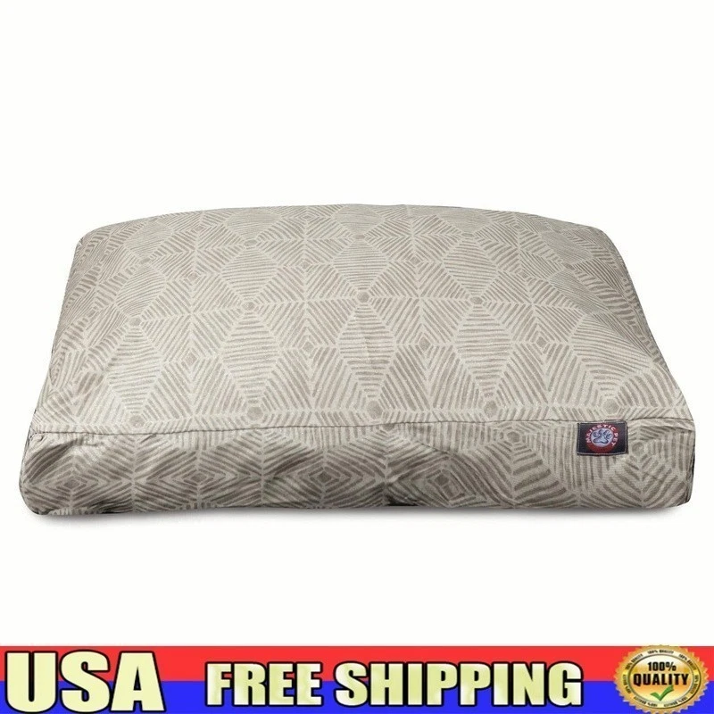 Washable Rectangle Dog Bed Non Slip Comfy Pet Bed Removable Cover Crate New
