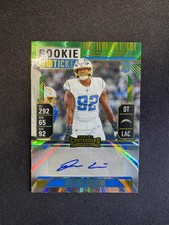 2024 Contenders Rookie Ticket Justin Eboigbe RC Auto Green Burst  #246 Chargers
