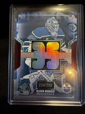 2025-26 SP Game Used Hockey Olivier Rodrigue NHL Masters /299 Edmonton Oilers !!
