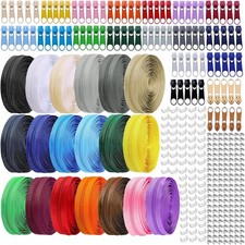 YZSFIRM 3 Nylon Zipper Tape 76 Yards w/ 95 Sliders/Stops for DIY Craft