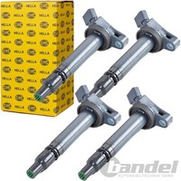 4X Hella ZÜNdspule 4-POLIG Passend FüR Lexus Gs Toyota Camry Rav Iv 4 2.0-2.5