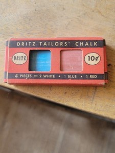 Vintage Dritz Tailors' Chalk 1949 Nice NOS