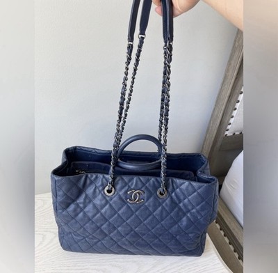 Chanel Coco Allure Large Tote Quilted Navy