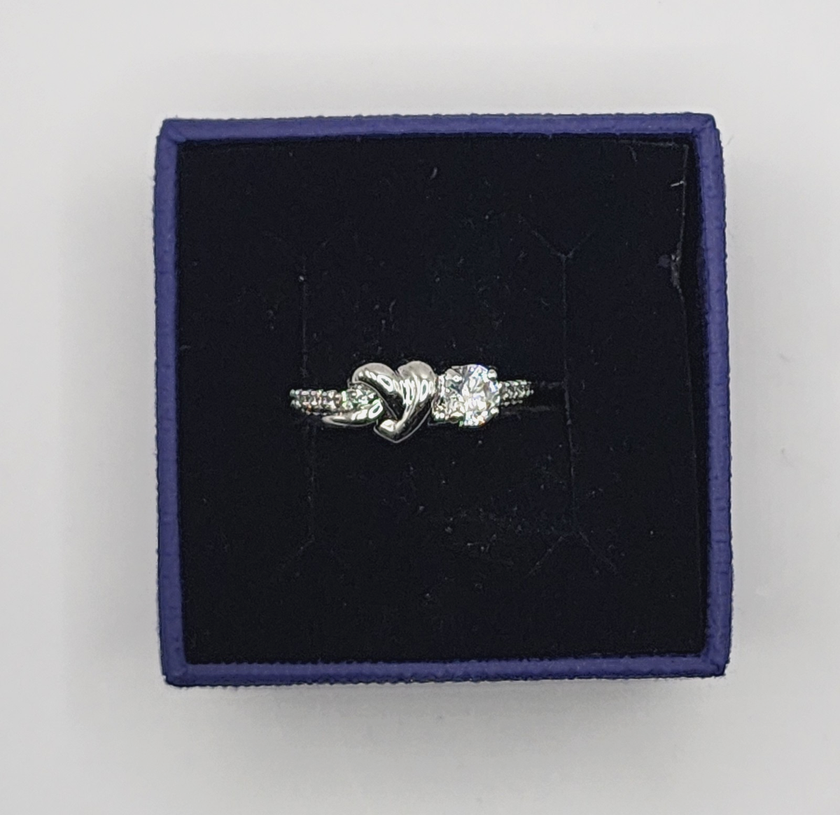 Swarovski Lifelong Heart Ring White Rhodium Plated Size CZWH/RHS